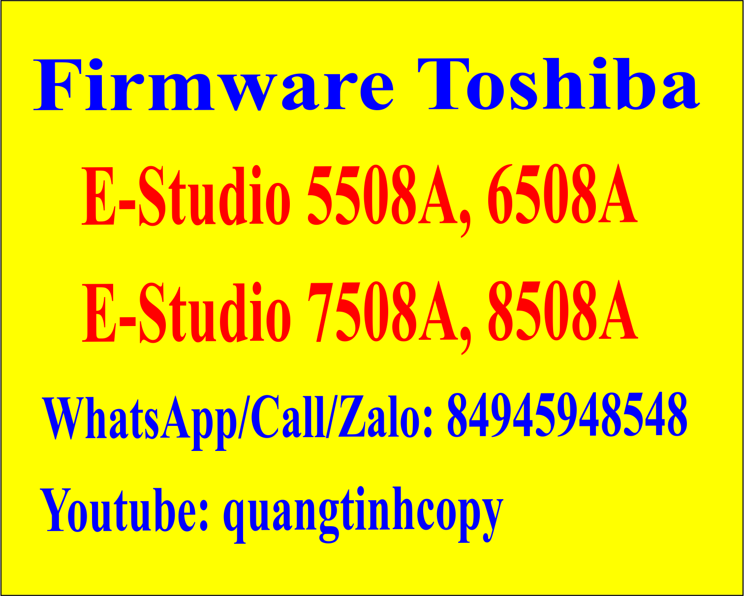 Firmware Toshiba 5508a,6508a,7508a, 8508a